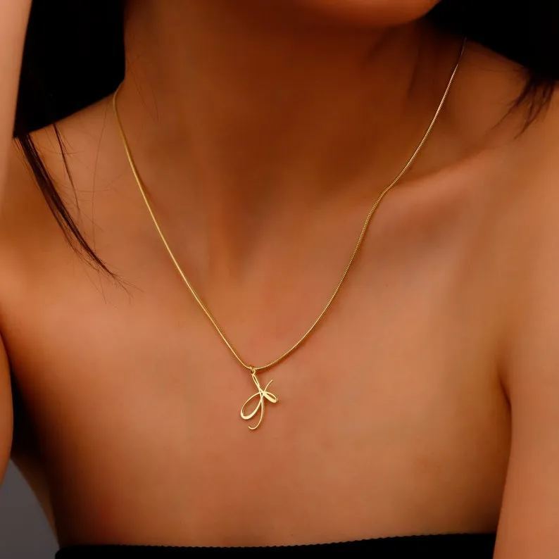 [Copy]Diamond Cut Personalized Initial Necklace With Birthstone