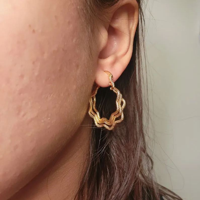 [Copy]Princess Crown Nameplated Custom Gold Plated Name Earrings Kids Gift