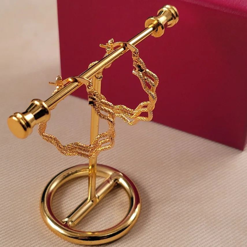 [Copy]Princess Crown Nameplated Custom Gold Plated Name Earrings Kids Gift