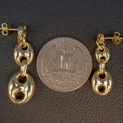 [Copy]Puffed Mariner Stud Earrings Earrings Gold Plated Earrings