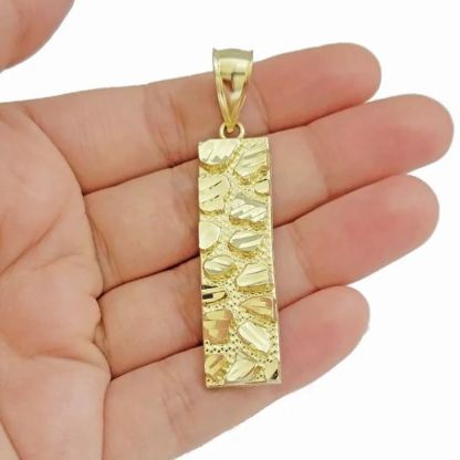 [Copy]Nugget Ankh Charm Pendant Gold Plated Necklace