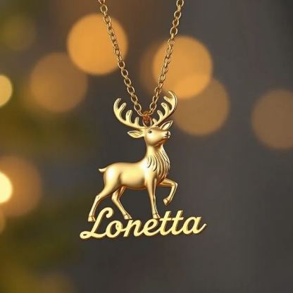 [Copy]Persoalized Gold Plated Name Necklace With Crystal Bud And Heart