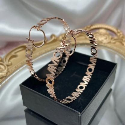 Custom Name Hoop Earrings