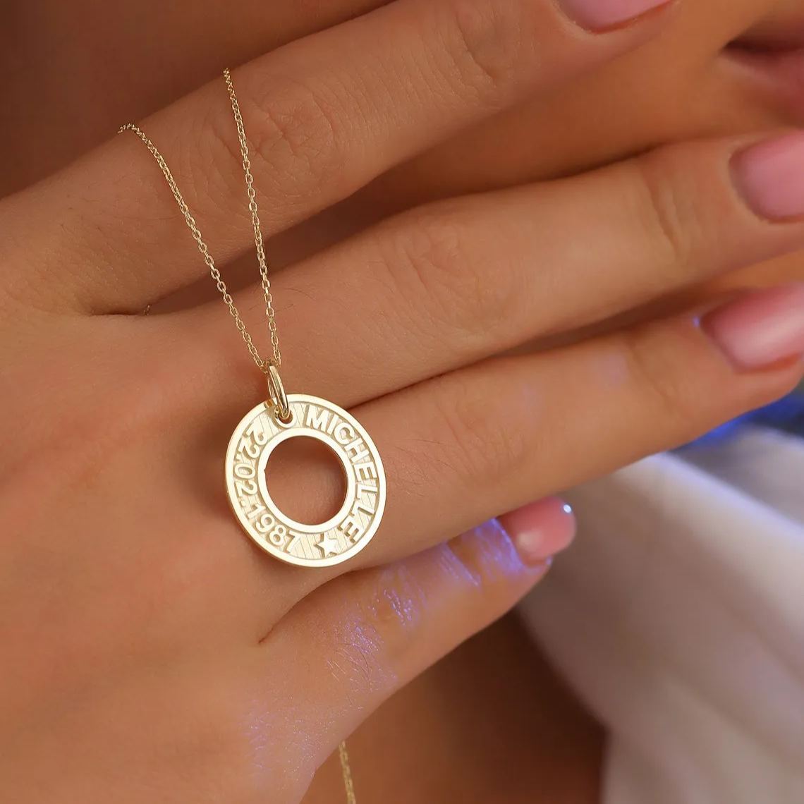 [Copy]Diamond Heart with Dagger Pendant Name Necklace