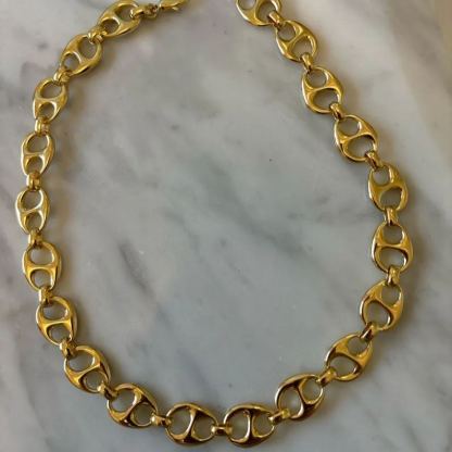 [Copy]Puffed Mariner Anker Jesus Pendant Cross Necklace