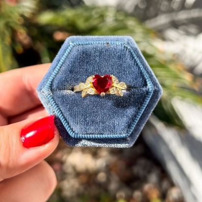 [Copy]Zircon Crown Ring Cutom Engraved Ring 