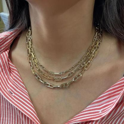 10mm Mariner Link Chain Anchor Stainless Steel Necklace