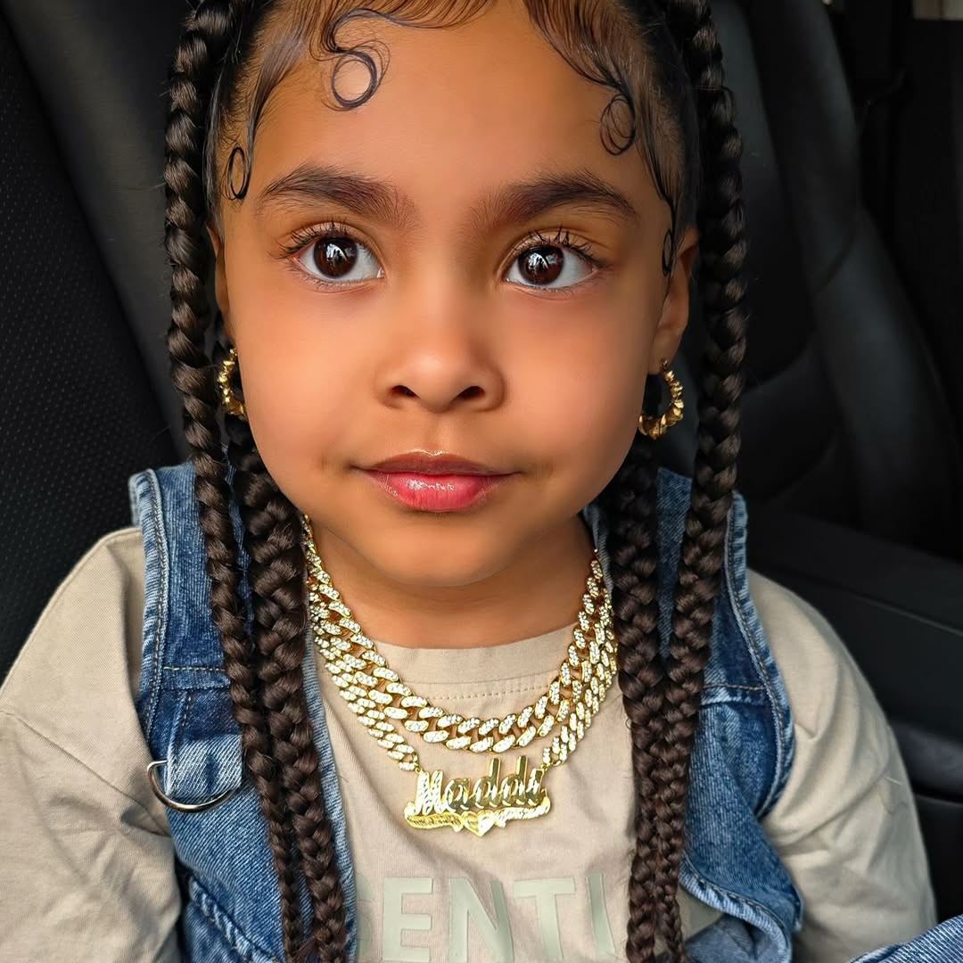 Iced Out Cuban Chain Customized Diamond Cut Heart Name Choker Necklace 