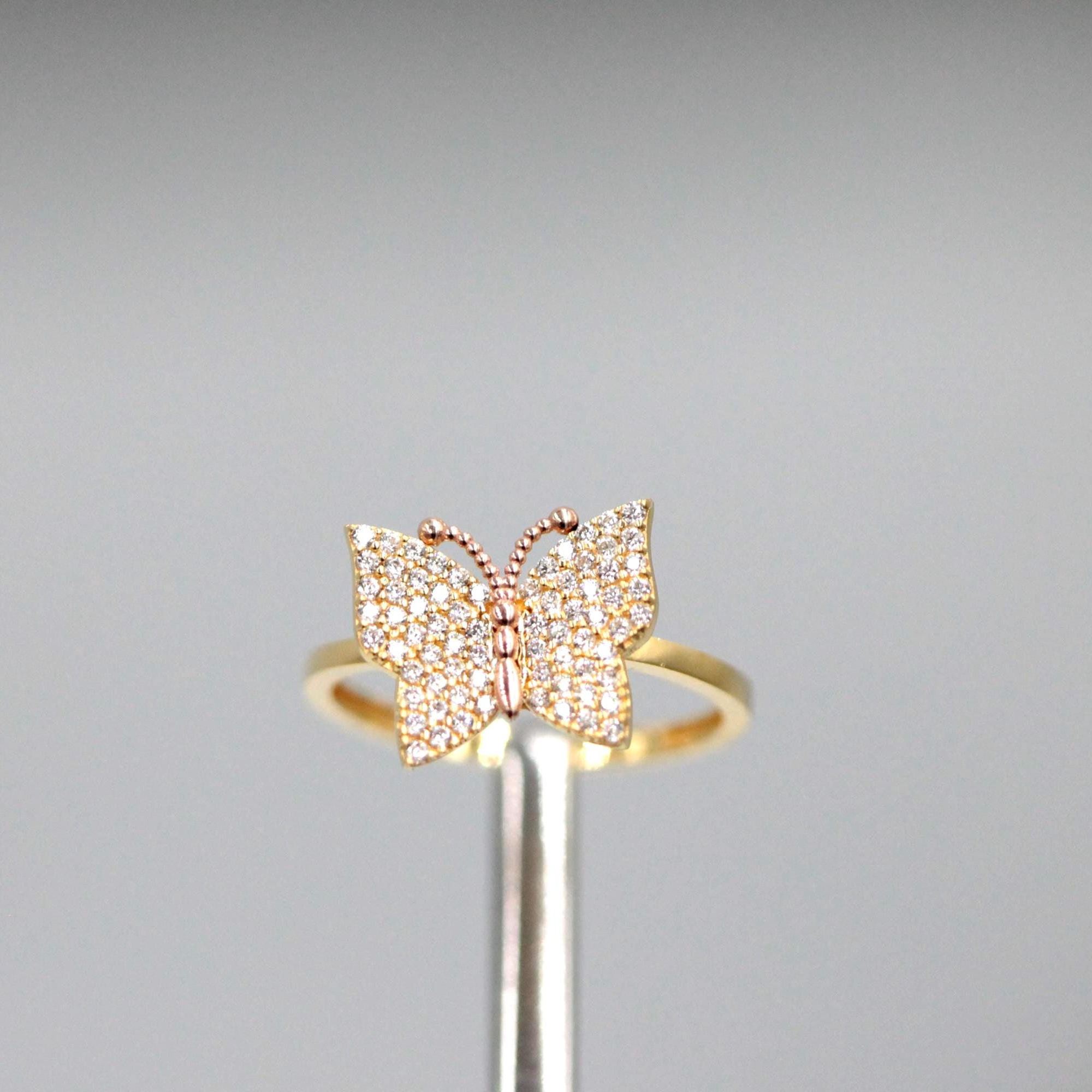 Gold Butterfly Ring 