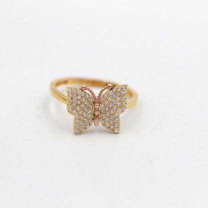 Gold Butterfly Ring 