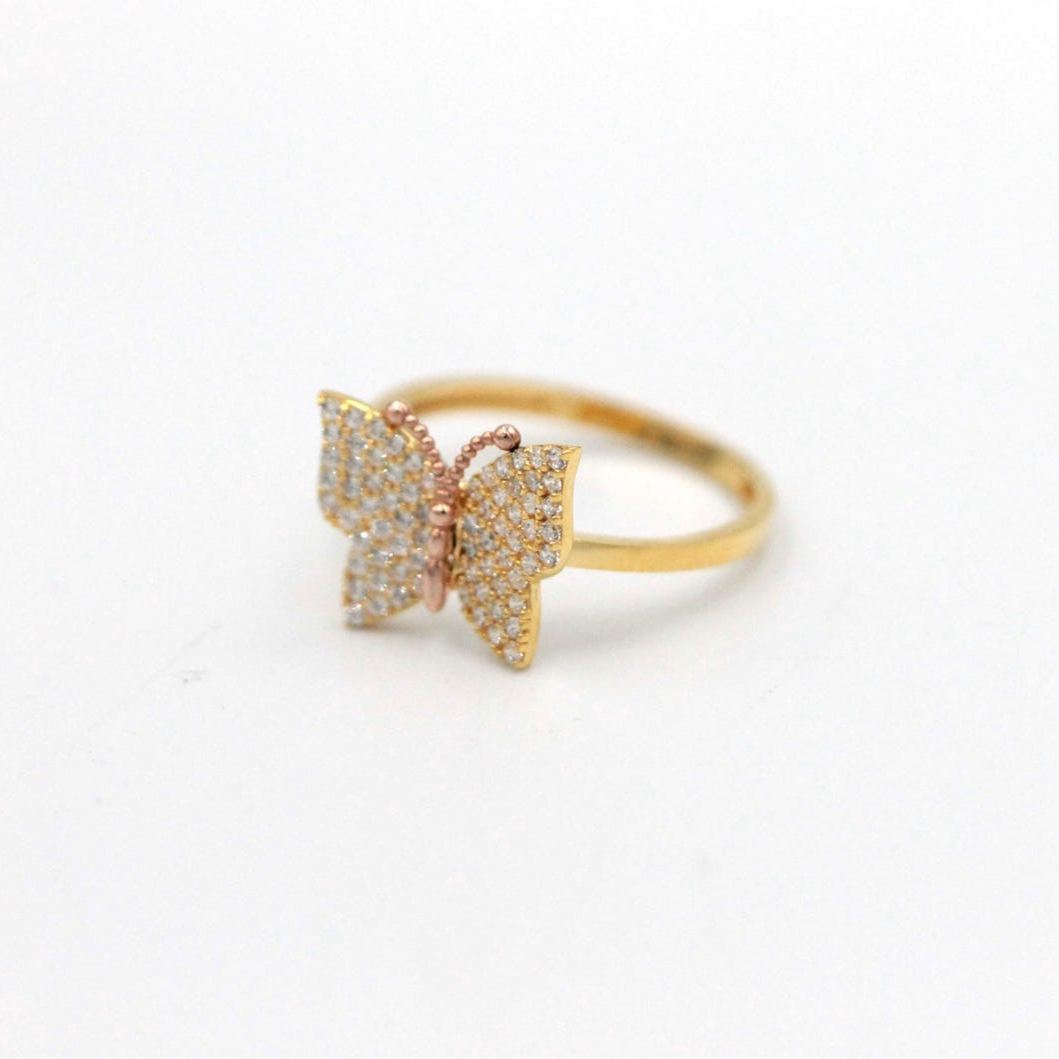 Gold Butterfly Ring
