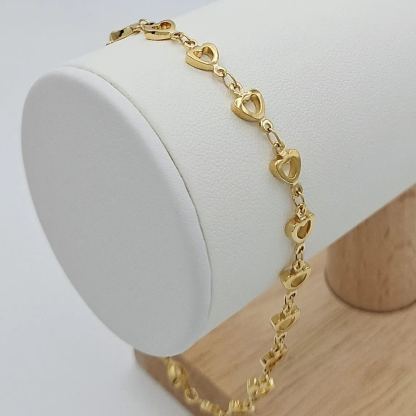 Minimalst Gold Plated Heart Anklet