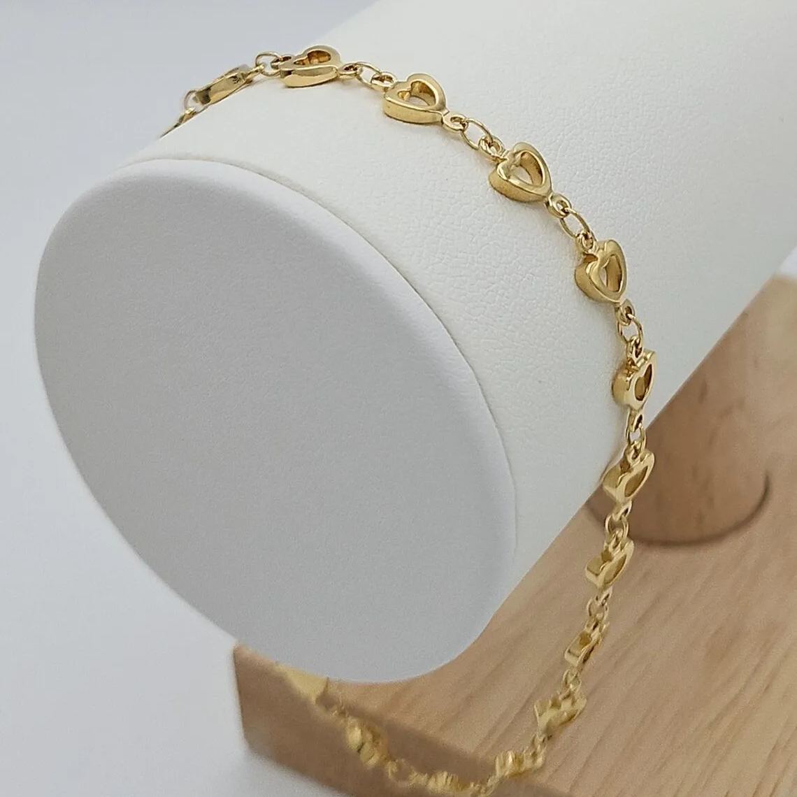 Minimalst Gold Plated Heart Anklet
