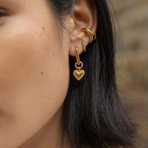 [Copy]Personalized Purple Acrylic Initial A-Z Letter Twist Hoop Earrings