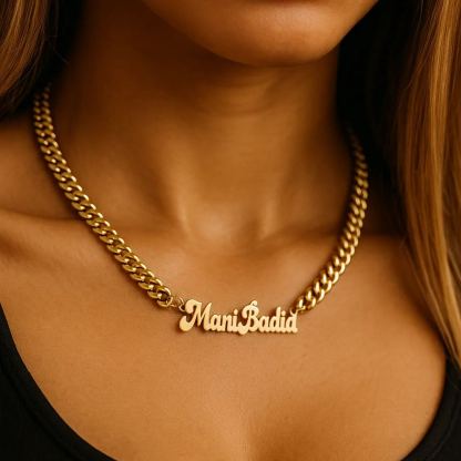 Chunky Cuban Chain Personalized Name Necklace