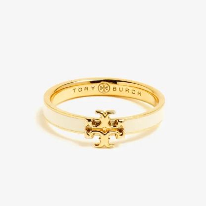 TORY BURCH Kira Enamel Name Ring