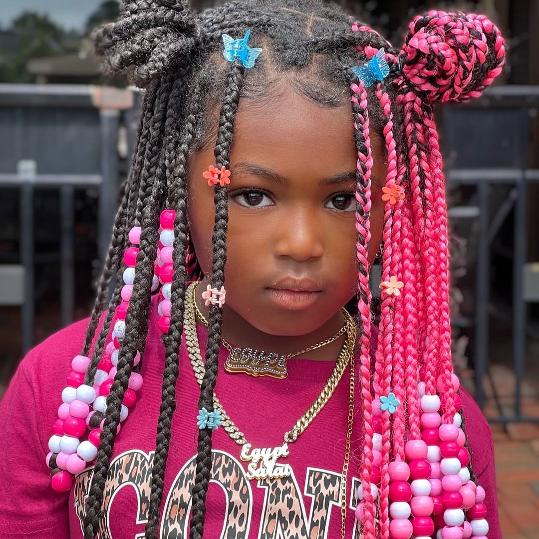 Iced Cuban Chain Two Names with Heart Custom Personalized Name Necklace Couple Gifts