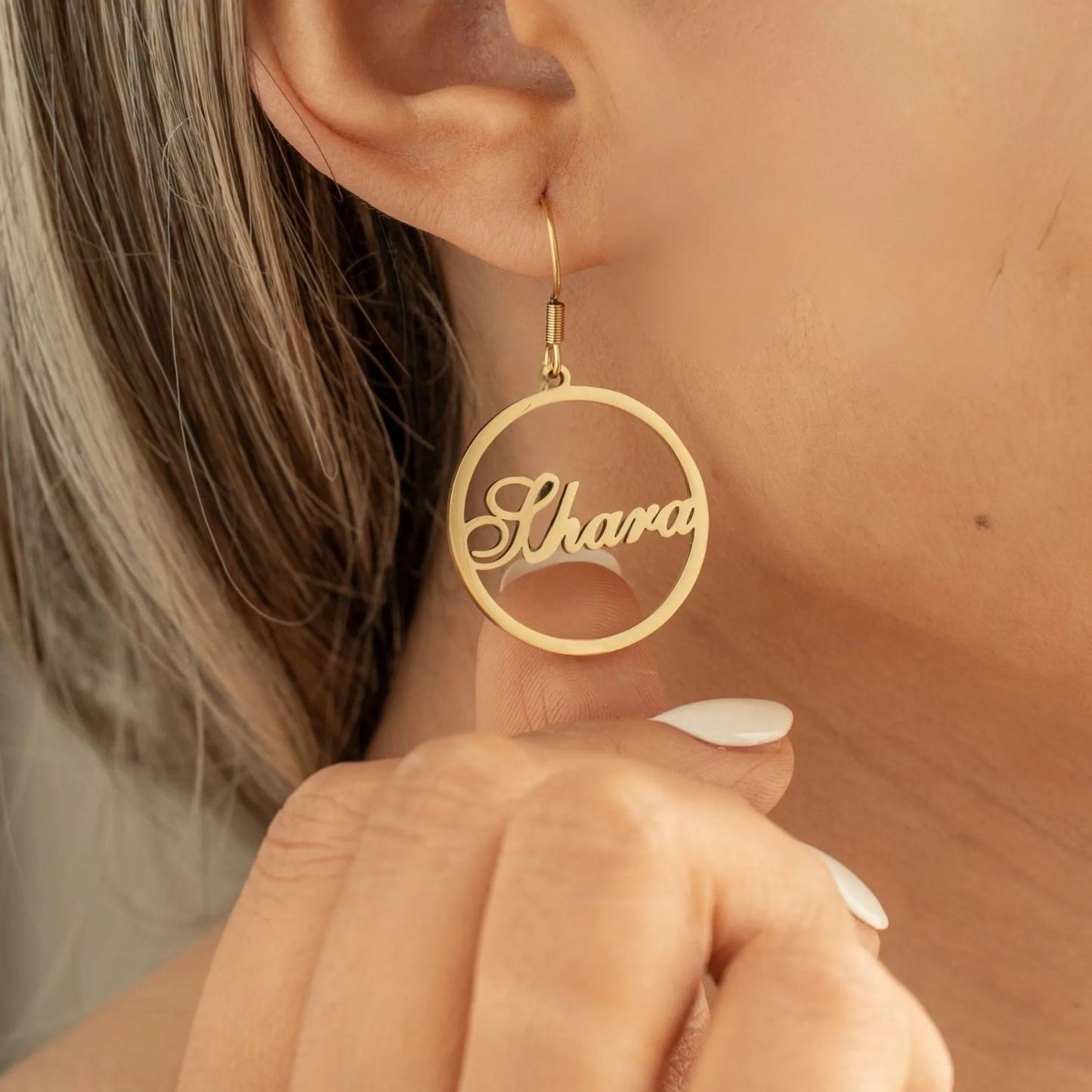 Personalized Name Dangle Earrings
