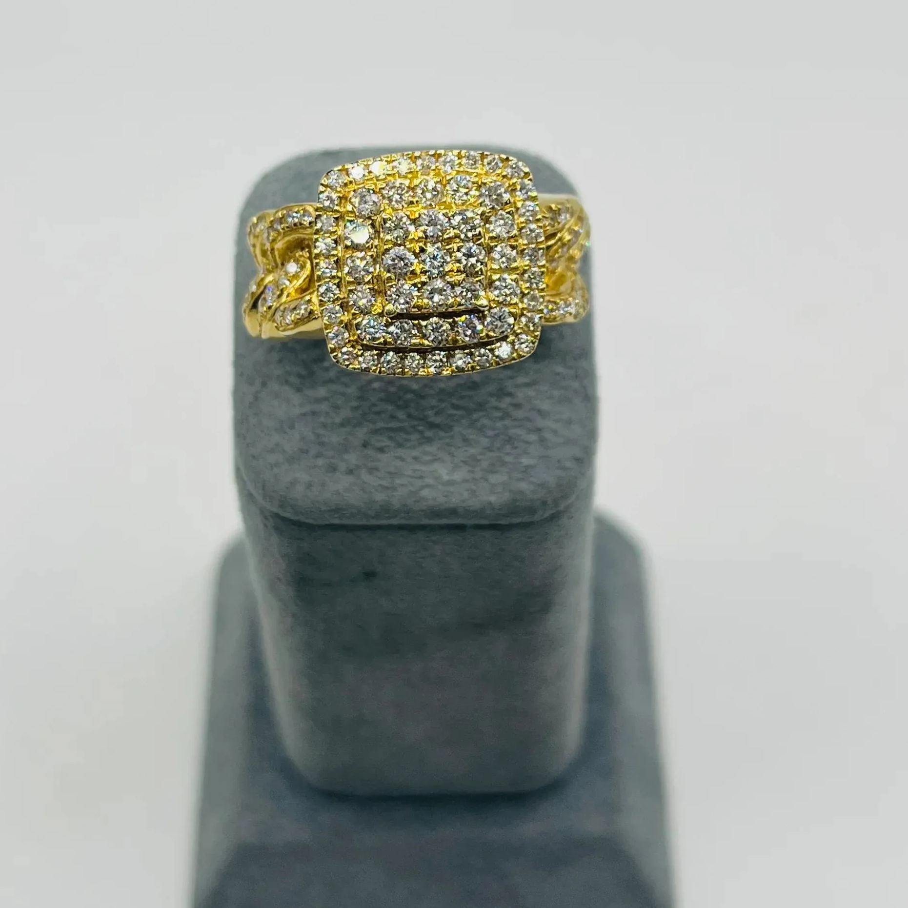 Gold Plated Natural Diamond Gravitas Ring