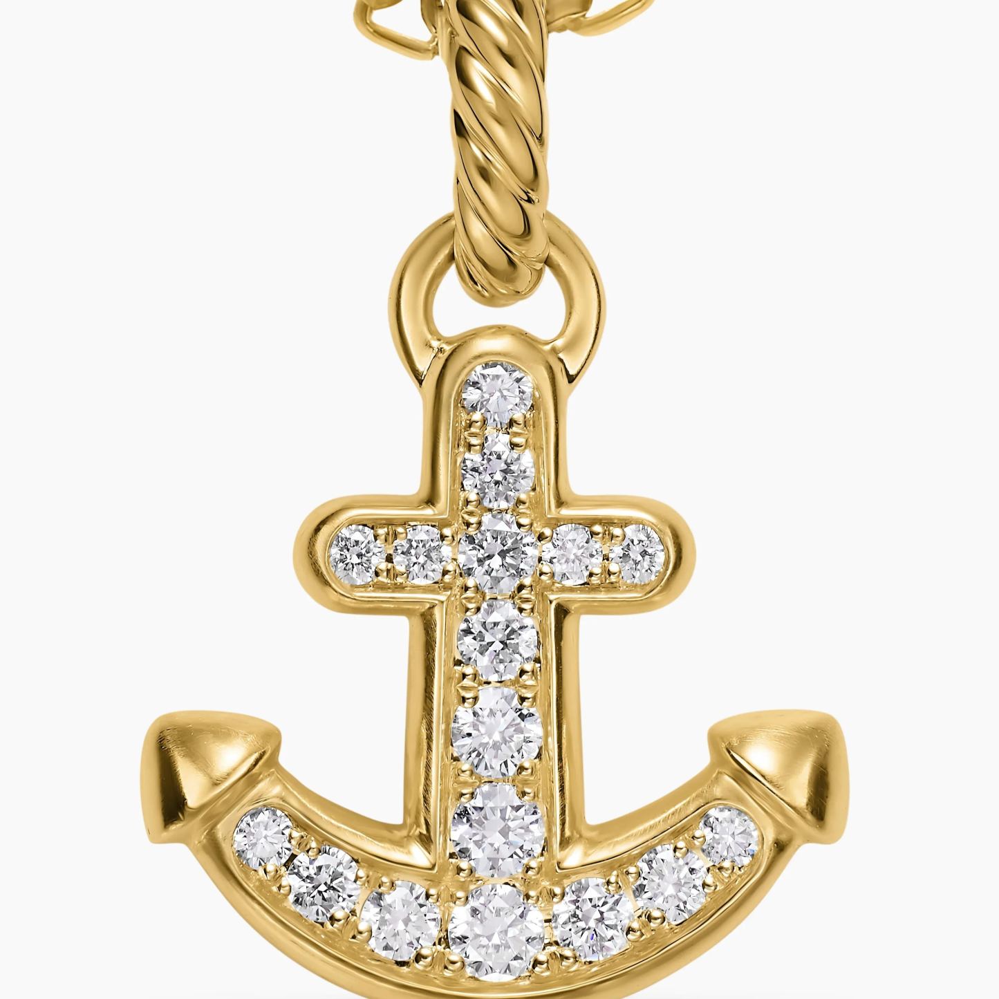 Gold Plated Anchor Amulet Necklace