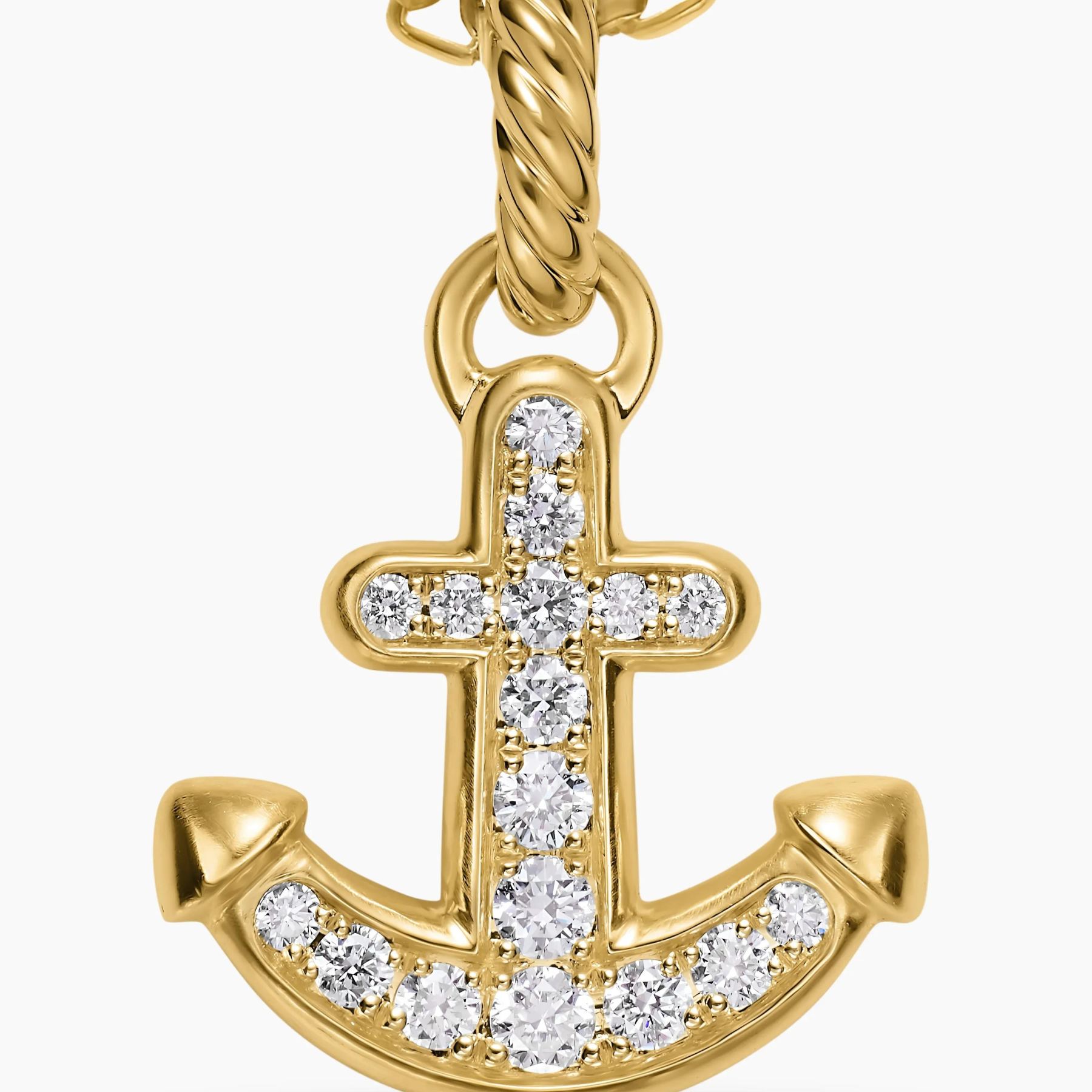 Gold Plated Anchor Amulet Necklace