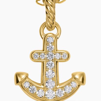 Gold Plated Anchor Amulet Necklace