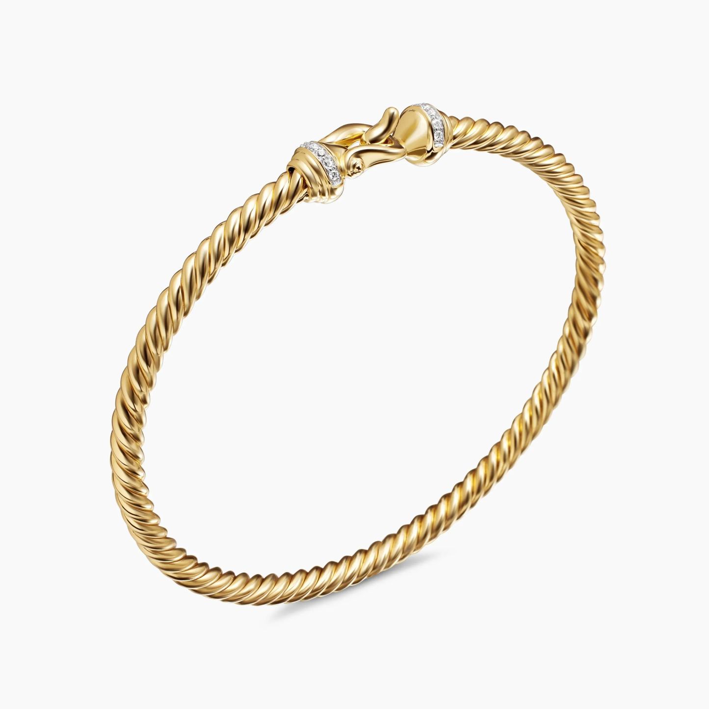 Gold Plated Buckle Cablespira Bracelet