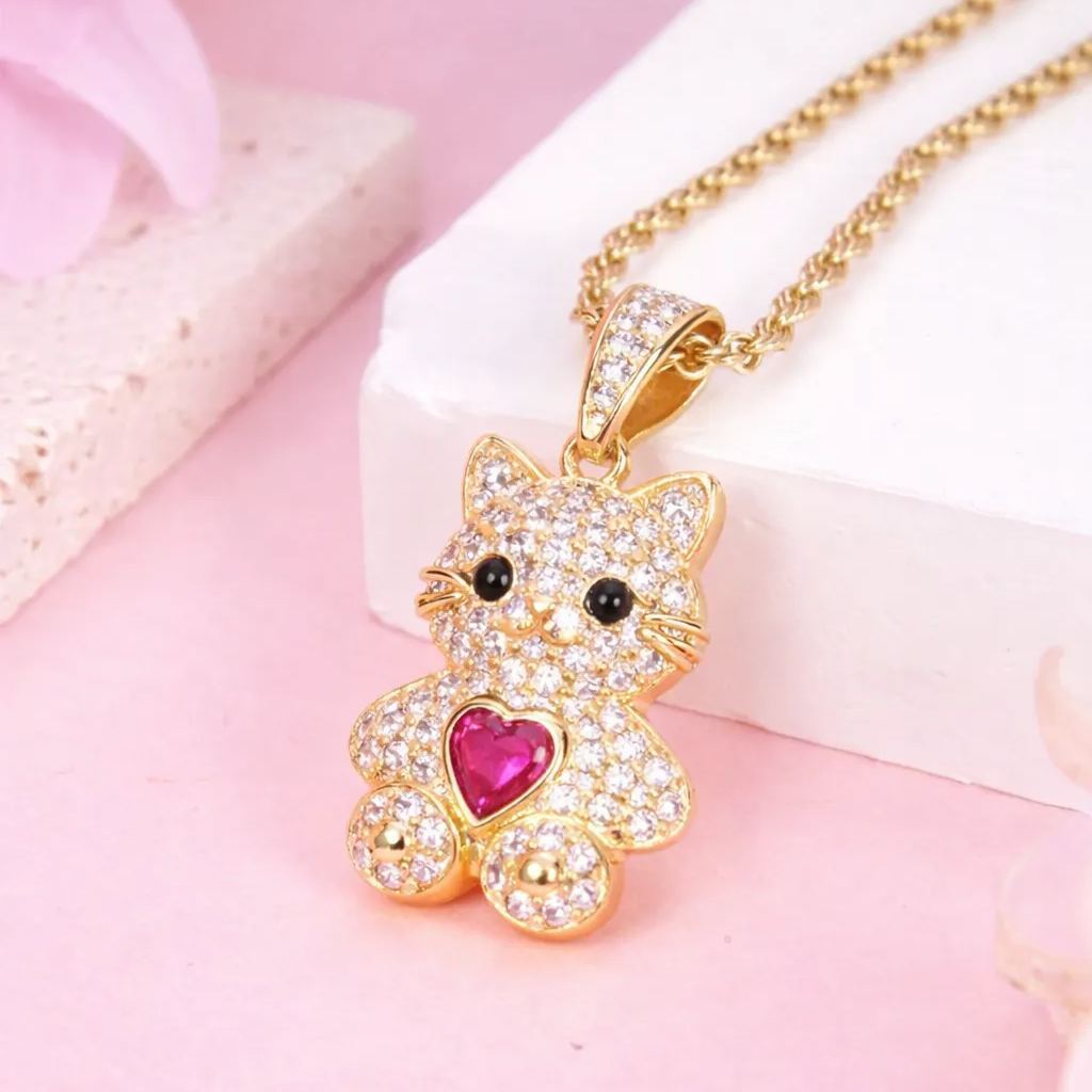 [Copy]Heart Shaped Family Tree with Five Birthstones Personalized Necklace