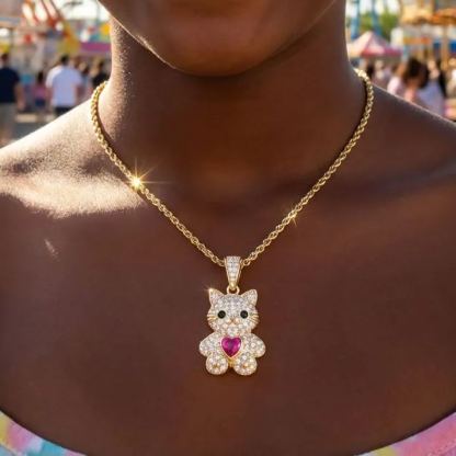 [Copy]Heart Shaped Family Tree with Five Birthstones Personalized Necklace