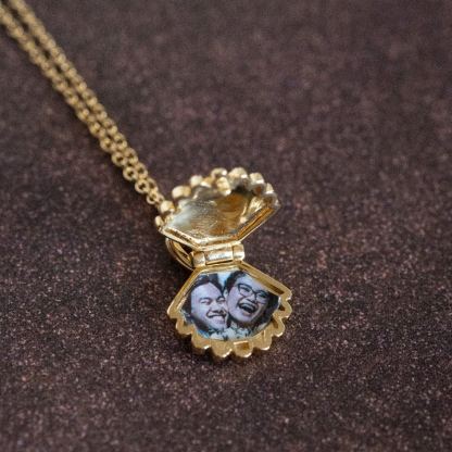 Ariel Shell Engravable Locket Necklace