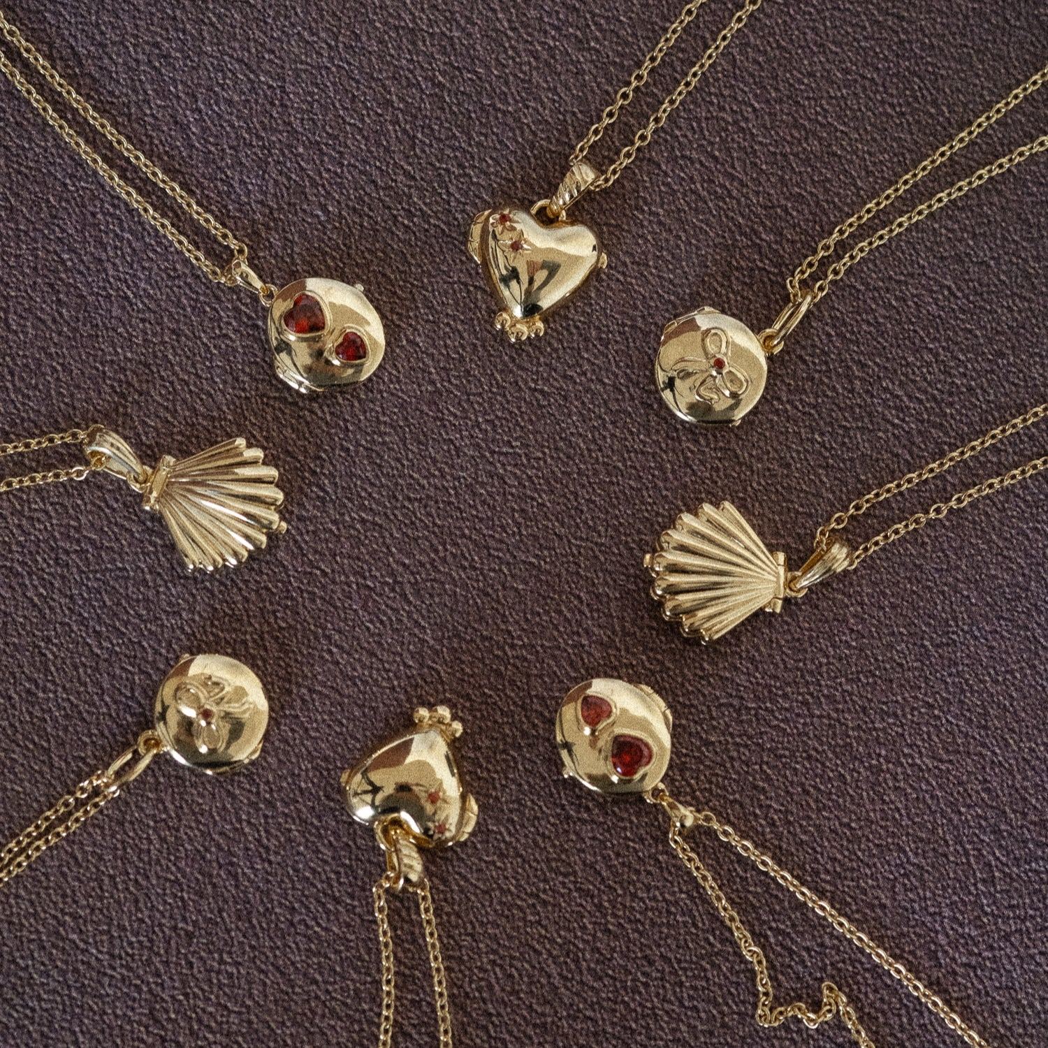 Ariel Shell Engravable Locket Necklace