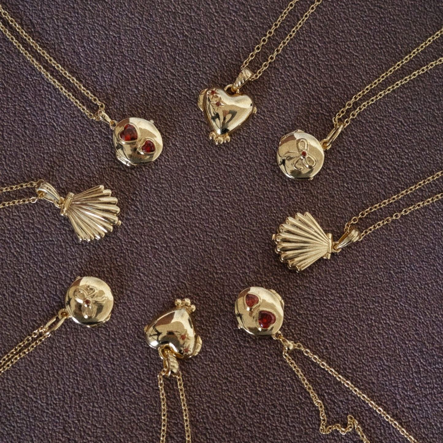 Ariel Shell Engravable Locket Necklace