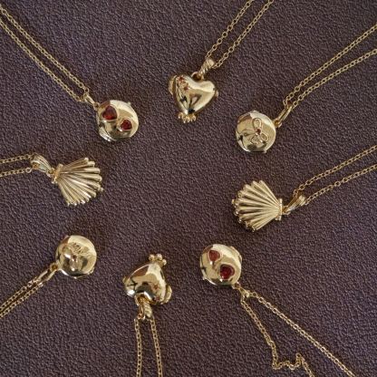 Ariel Shell Engravable Locket Necklace