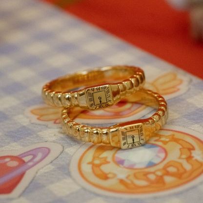 Gold Plated Midnights Watch Ring