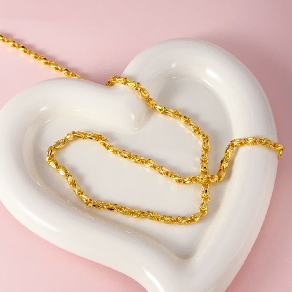 Turkish Link Chain Gold Plated Necklace