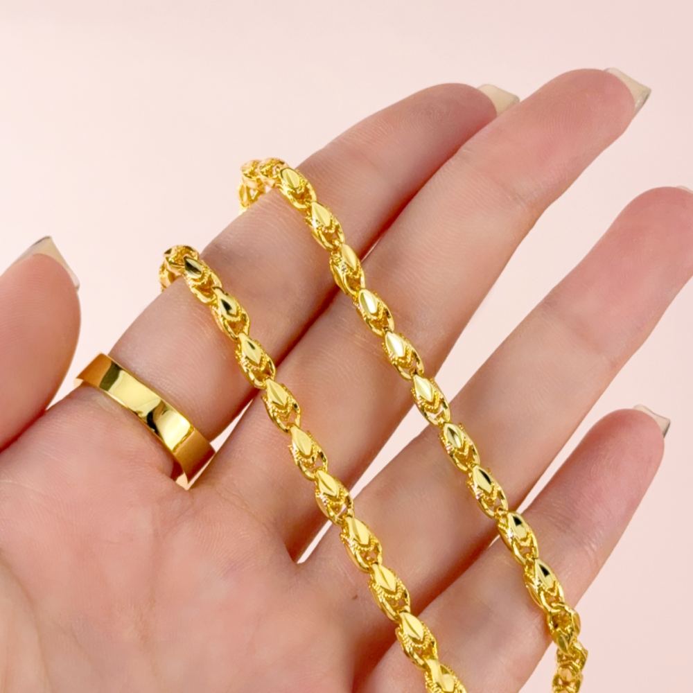 Turkish Link Chain Gold Plated Necklace