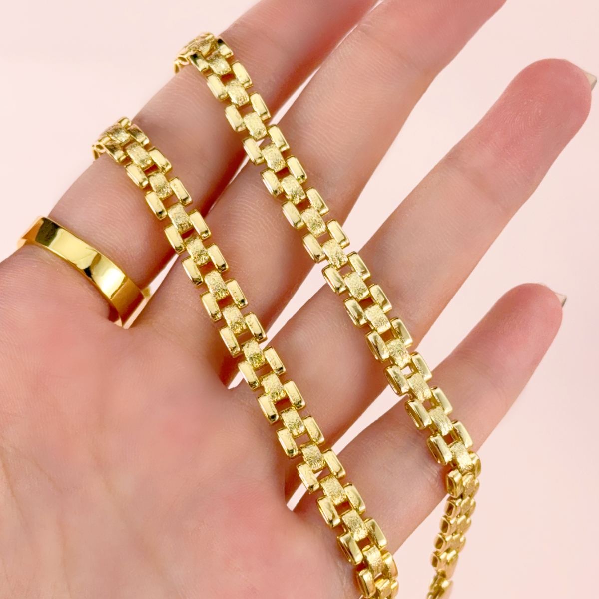 Gold Plated Rx Chain Presidential Chain Link Necklace – silviax