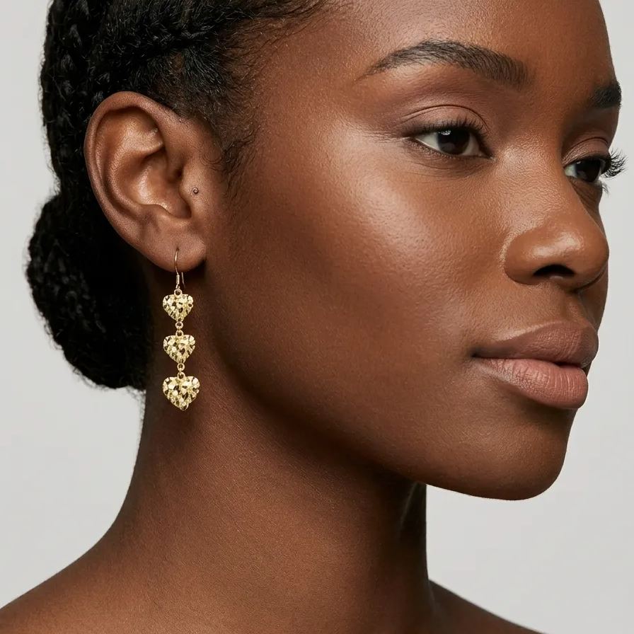 [Copy]Gold Plated Zirconia Earrings