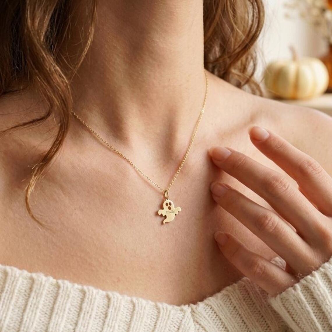 [Copy]Large Custom Nameplate Pendant Necklace Gold Plated Double Layers Two Names Necklace