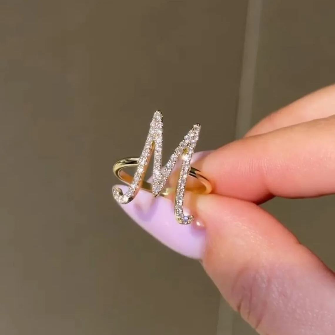 [Copy]Halloween Cross and Pumpkin Old English Name Ring