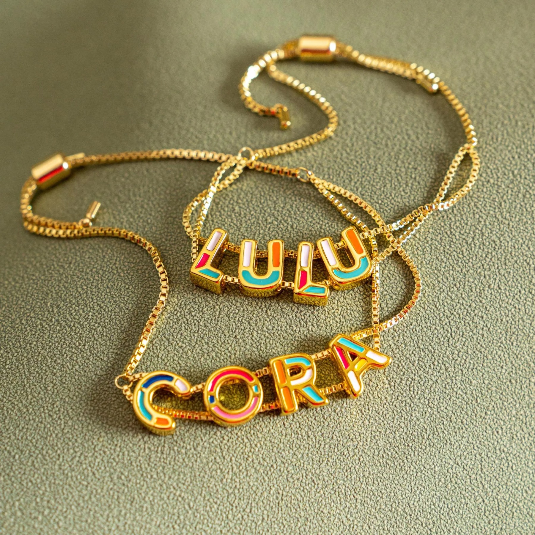 Gold Plated Custom Name Bracelet Personalized Letter Cuff