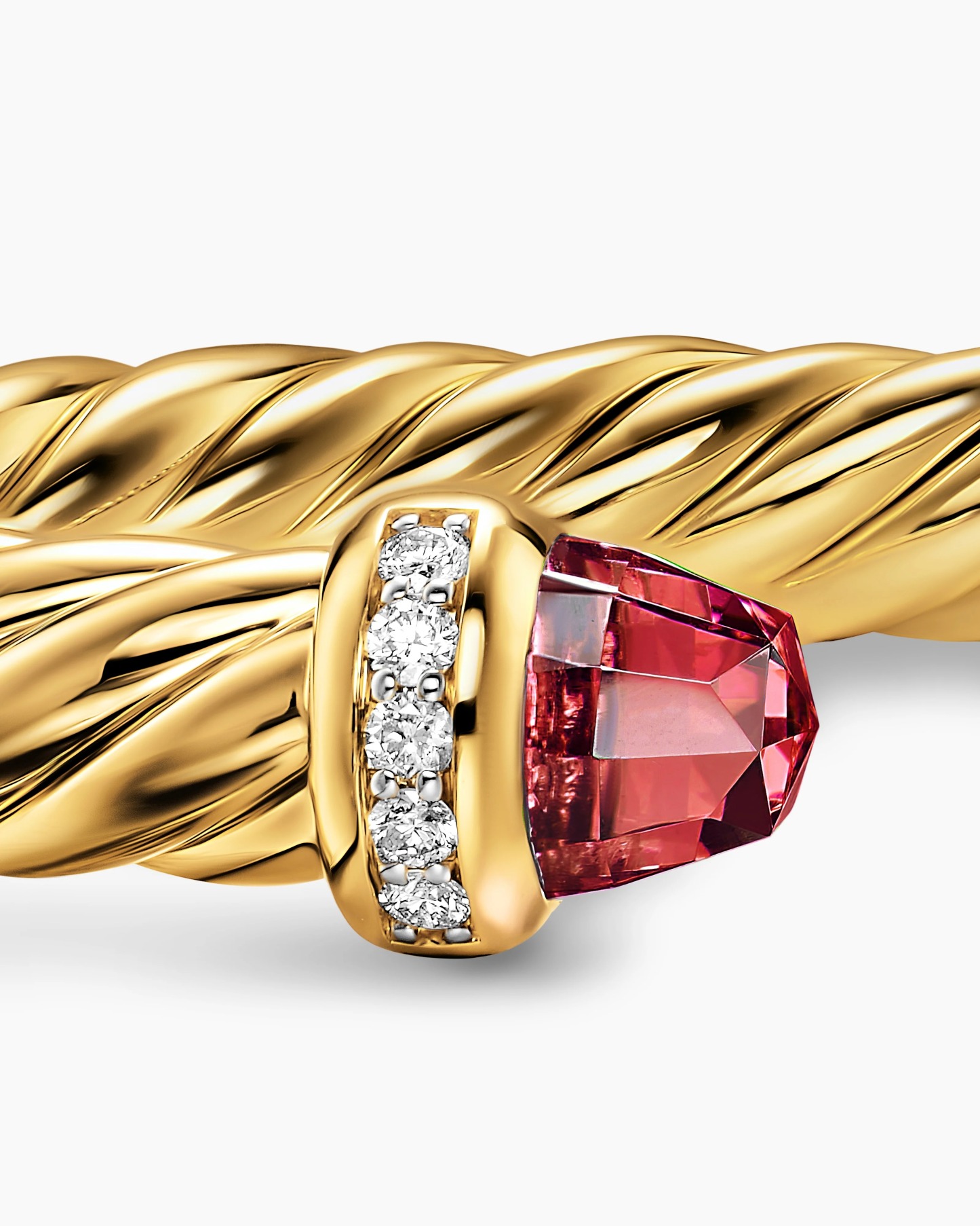 Gold Plated Cablespira Flex Bracelet Necklace