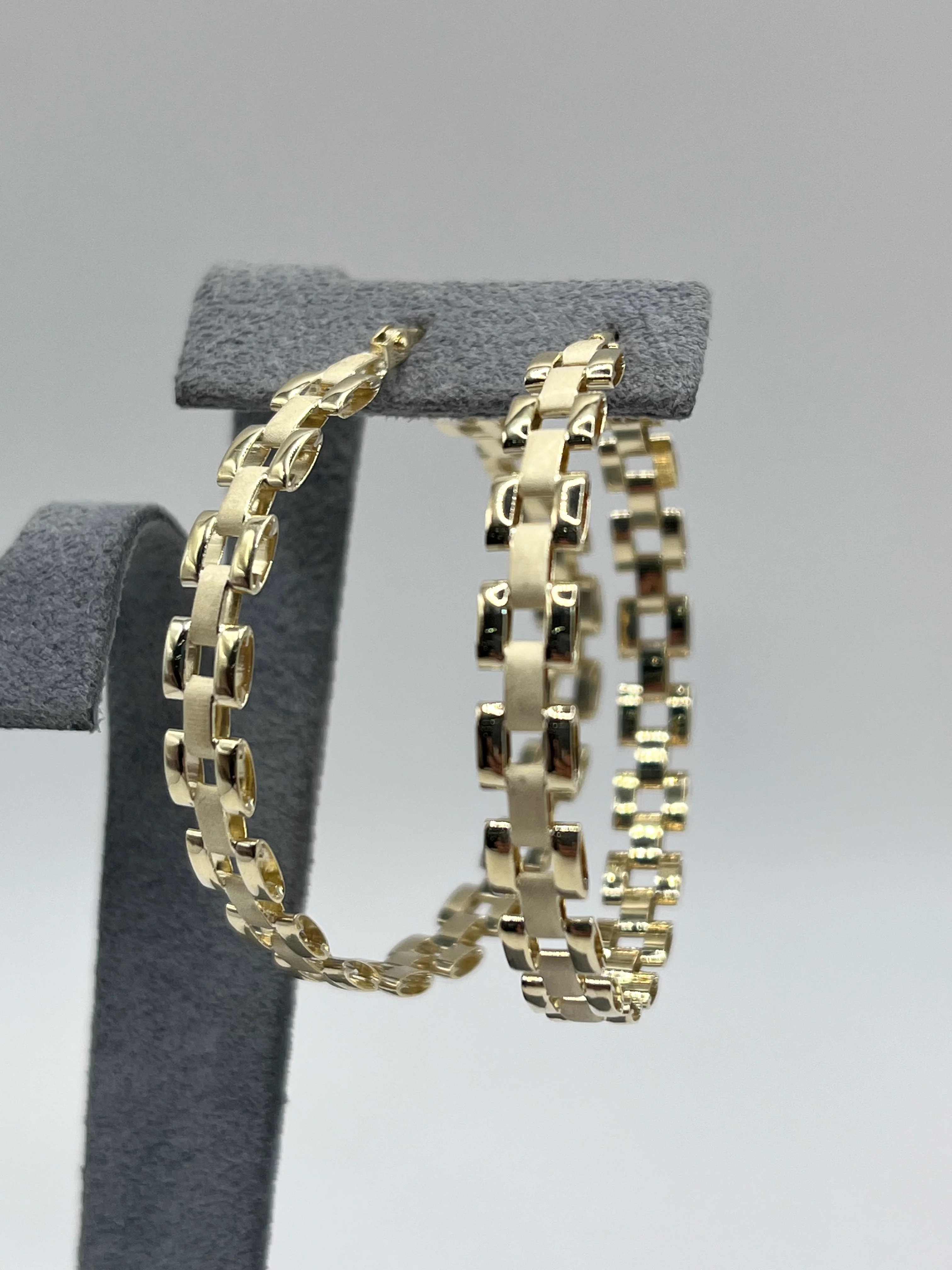 Gold Lightweight RX Hoop Earrings 38mm