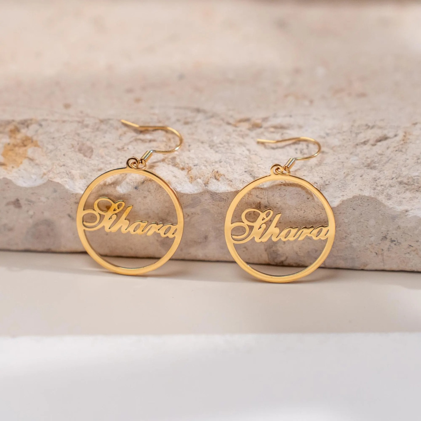 Personalized Name Dangle Earrings