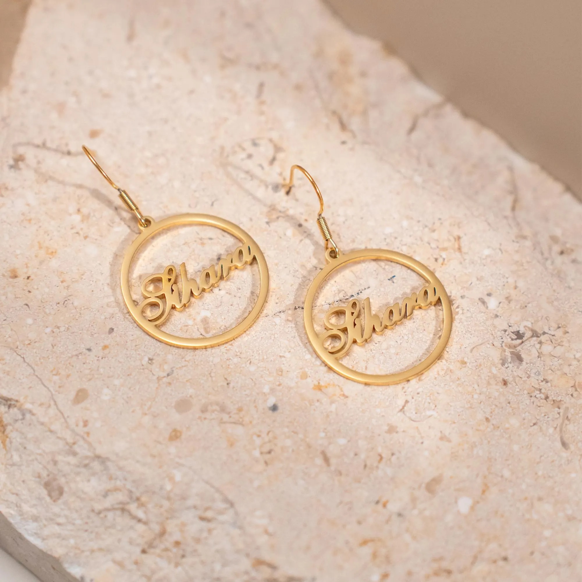 Personalized Name Dangle Earrings