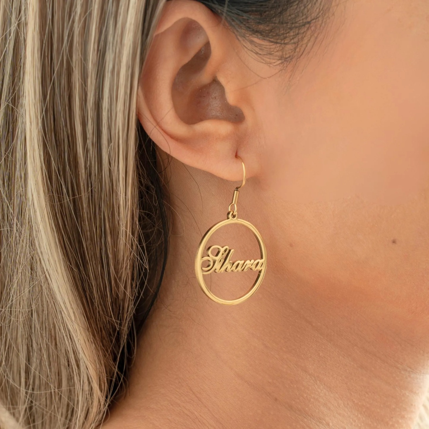 Personalized Name Dangle Earrings