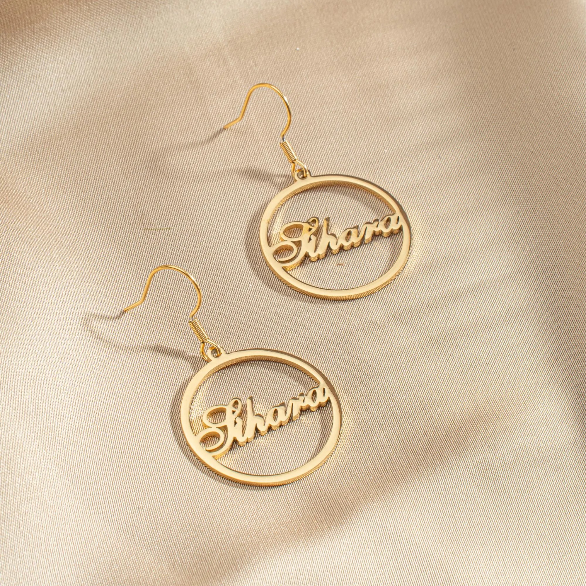 Personalized Name Dangle Earrings