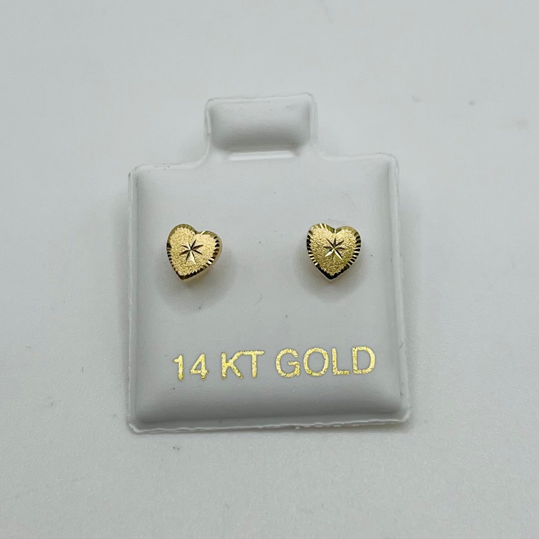 Gold Plated StarLight Matte Baby Heart Earrings