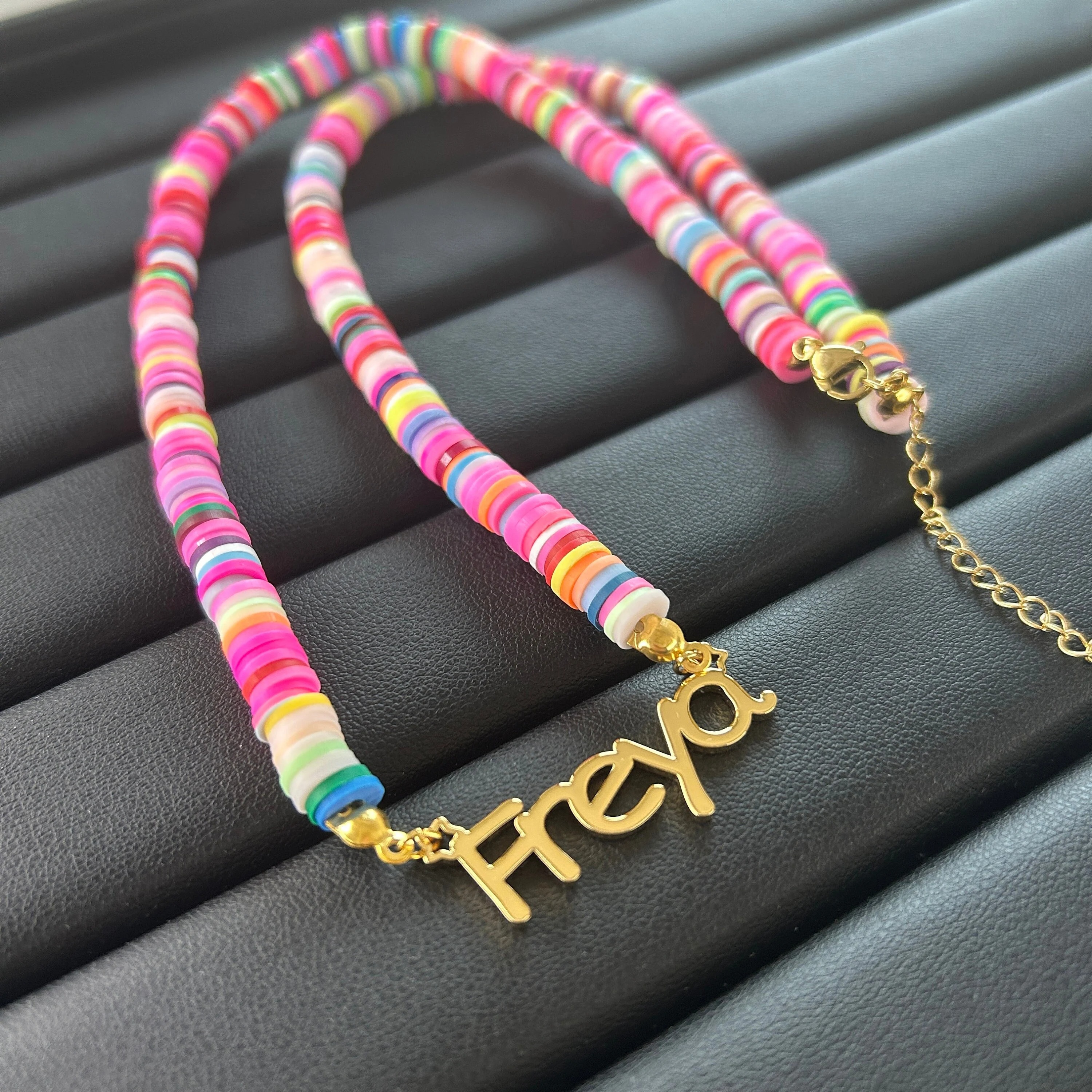 Personalized Colorful Kids Jewelry Name Necklace