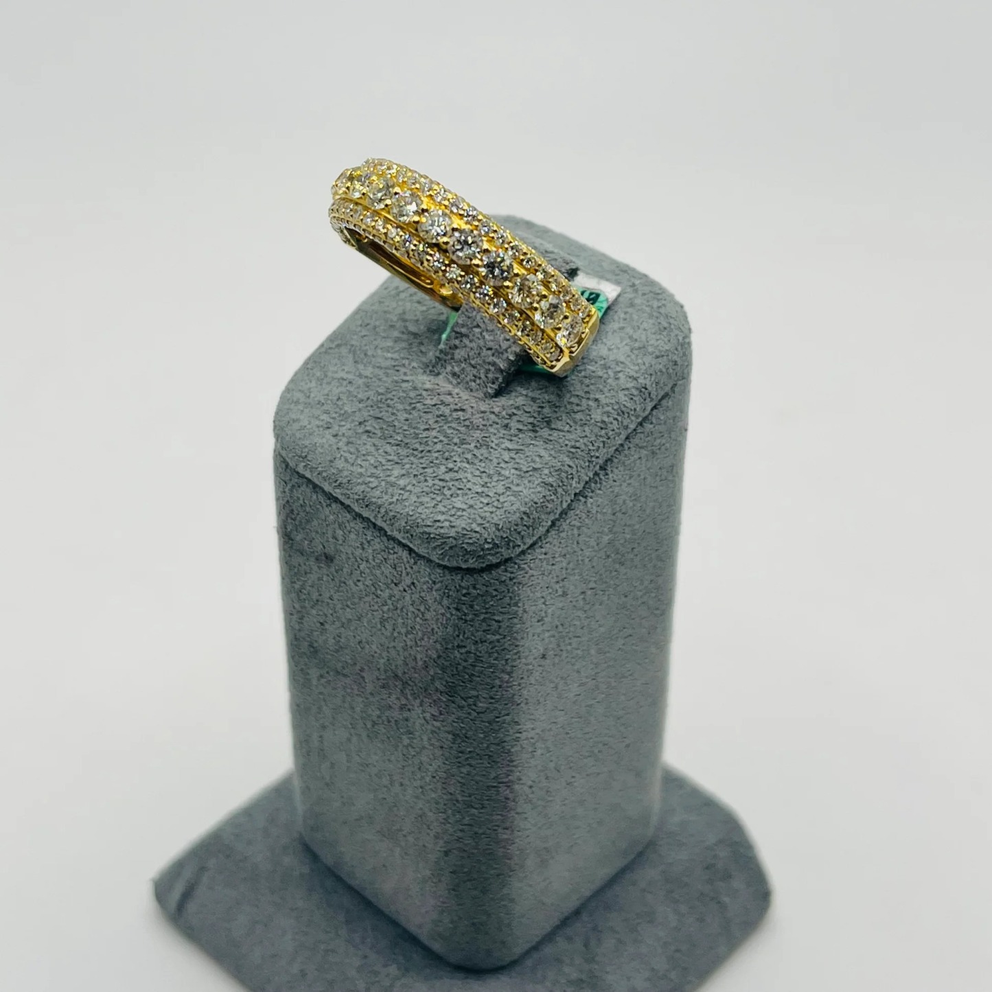 Gold Plated Natural Diamond Noir Lux Ring